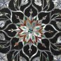 13" Black Marble Fruit Bowl Pietra Dura Mosaic Marquetry Arts Inlay Gifts Decor