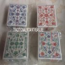 Set of 4 White Marble Jewelry Storage Boxes Real Gem Marquetry Home Decor Gifts Set of 4 White Marble Jewelry Storage Boxes Real Gem Marquetry Home Decor Gifts