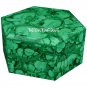 5"x5"x3" Malachite Marble Jewelry Ring Box Inlay Marquetry Collectible Gifts Art