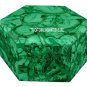 5"x5"x3" Malachite Marble Jewelry Ring Box Inlay Marquetry Collectible Gifts Art