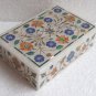 6"x4"x2" Marble Jewelry Box Floral Work Marquetry Gifts Real Inlaid Home Decor