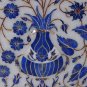 Indian White Makrana Serving Tray Plate Lapis Lazuli Inlay Mosaic Home Deco Gift