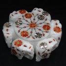 Marble Paua Shell Big Jewelry Box Trinket Six Round Elephant Home Decor Gifts Marble Paua Shell Big Jewelry Box Trinket Six Round Elephant Home Decor Gifts