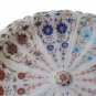 White Marble Fruit Bowl Real Stone Inlay Pietradure Mosaic Home Kitchen Decor