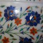 Marble Serving Tray Plate Lapis Lazuli Handmade Inlay New Yer 2018 Gifts Decor