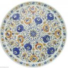 12" Marble Serving Dish Plate Lapis Lazuli Paua Shell Handmade Home Decor Gifts