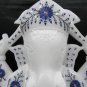 12" White Marble Lord Ganesha Statue Lapis Stone Art Collectible Decor Art Gift