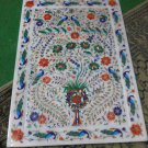 12"x18" Marble Big Inlay Tray Serving Dishes Peacocks Parrots Kitchen Gift Decor