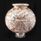 11'' Marble Abalone Stone Art Flower Pot Inlaid Pietradura Gifts Table Decor Art 11'' Marble Abalone Stone Art Flower Pot Inlaid Pietradura Gifts Table Decor Art