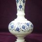 8" White Marble Flower Vase Pot Rare Lapis Flower Arts Marquetry Home Decorative