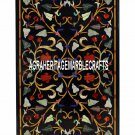 4'x2' Black Marble Dining Table Semi Precious Inlay Floral Arts Christmas Decor 4'x2' Black Marble Dining Table Semi Precious Inlay Floral Arts Christmas Decor