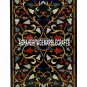 4'x2' Black Marble Dining Table Semi Precious Inlay Floral Arts Christmas Decor
