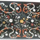 4'x2' Marble Dining Table Top Jasper Gem Marquetry Inlay Arts Furniture Art Deco