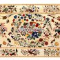 4'x2' Marble White Rectangle Dining Table Top Multi Mosaic Floral Decor H3955