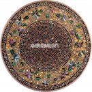 36" White Collectible Marble Dining Top Table Gemstone Inlay Decor Garden H3964