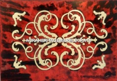 18"x24" Marble Coffee Table Top Mosaic Inlaid Decorative Furniture Arts H5286A