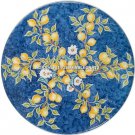 36" Blue Marble Center Dining Table Floral Handmade Arts Marquetry Decor H5291 36" Blue Marble Center Dining Table Floral Handmade Arts Marquetry Decor H5291