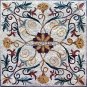 48" White Marble Square Dining Table Collectible Mosaic Inlay Garden Decor H4005