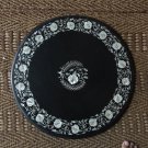 24" Black Marble Paua Shell Art Coffee Table Top Handmade Art Decor Furniture 24" Black Marble Paua Shell Art Coffee Table Top Handmade Art Decor Furniture