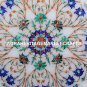 14" Luxuryous Floral Marble Modern Dish Plate Multi Inlaid Kitchen Decor  H5450A