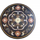 24" Marble Console Table Top Inlaid Handmade Side Table Top Home Decorative Art