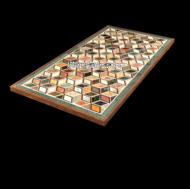 4'x2' Adornment Marble Dining Garden Table Multi Marquetry Inlay Hallway Decor