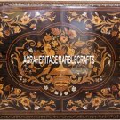 4'x2' Pietradura Black Marble Breakfast Table Top Inlay Scagaliola Hallway Decor 4'x2' Pietradura Black Marble Breakfast Table Top Inlay Scagaliola Hallway Decor