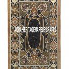 4'x2' Brown Marble Dining Table Pietradura Art Inlay Stones Home Mosaic Decor 4'x2' Brown Marble Dining Table Pietradura Art Inlay Stones Home Mosaic Decor