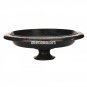 14"x14''x4.5'' Marble Black Fruit Bowl Turquoise Hakik Stone Inlay Mosaic Decor