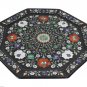 16"x 16" Marble Serving Tray Plate Mosaic Pietradura Floral Inlay Ktichen Decor