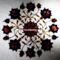 16" Adornment Marble Hallway Table Handmade Lapis Inlay Home Outdoor Decor 5397B