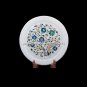 9" Marble Serving Dish Plate Malachite Inlaid Lapis Floral Kitchen Decor H5425