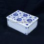 8"x4"x2" Marble Jewelry Box Design Lapis Various Floral Inlay Arts Decor H5461B