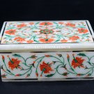 5"x4"x2" Marble Trinket Box Hakik Stunning Art Inlay Decor Best Girls Gift H5462