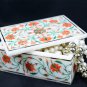 6"x4"x2" Marvelous Marble Hakik Floral Box Gift Hanmdade Arts Decor Inlaid H5462