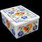 6"x4"x2" Adornment Marble Storage Box Hakik Rare Inlay Designer Art Decor H5475A