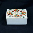 6"x4"x2" Modern Art Marble Box Hakik Floral Handamde Inlay Design Decor H5478A