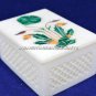 6"x4"x2" Luxuryous Marble Storage Box Malachite Inlay Valentine Gift Art H5496A
