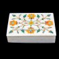 6"x4"x2.5" Attractive Marble Jewelry Box Semi Precious Stone Wedding Gift H5497