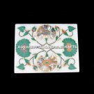 6"x4"x2" Malachite Floral Inlay Marble Earring Storage Box Anniversy Gift H5498A 6"x4"x2" Malachite Floral Inlay Marble Earring Storage Box Anniversy Gift H5498A