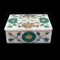 6"x4"x2" Malachite Floral Inlay Marble Earring Storage Box Anniversy Gift H5498A