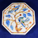 7"x7" Marble Decorative Storage Jewelry Box Birds Inlaid Art Gifts Decor H5577A 7"x7" Marble Decorative Storage Jewelry Box Birds Inlaid Art Gifts Decor H5577A