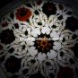 14" Adornment Marble Center Coffee Table Marquetry Gemstone Inlaid Decor H5400B