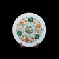 9" Malachite Marble Dish Plate Hakik Floral Inlaid Art Kitchen Gift Decor H5430A