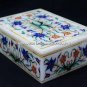 8"x4"x2" Decorative Marble Elegant Box Inlay Precious Wedding Decor Gift H5463B