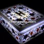 8"x4"x2" Decorative Marble Elegant Box Inlay Precious Wedding Decor Gift H5463B