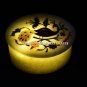 4"x3" White Marble Jewelry Trinket Box Peacock Art Marquetry Inlaid Decor H5472
