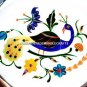 4"x3" White Marble Jewelry Trinket Box Peacock Art Marquetry Inlaid Decor H5472