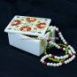 6"x4"x2" Marble Storage Box Carnelian Semi Precious Inlay Wedding Decor H5480A