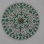 18" Round Marble Dining Table Top Malachite Marquetry Pietra Dura Handmade